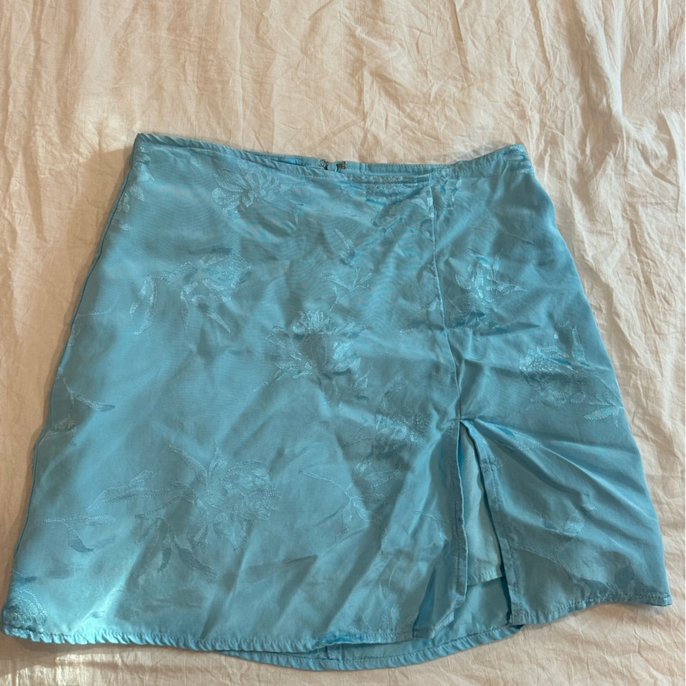Blue mini skirt